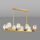 Loft Industry Modern - Glass Bob Line Chandelier